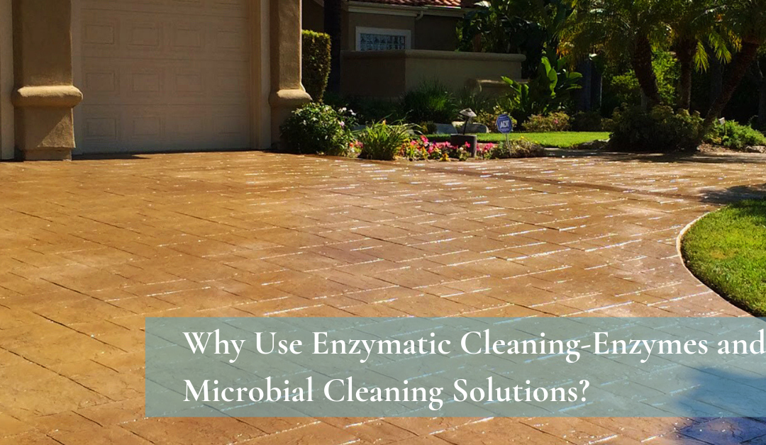 Microbial Cleaning solutions apply on concrete