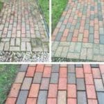pavers restoration and weed removal