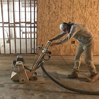 Concrete floor grinding