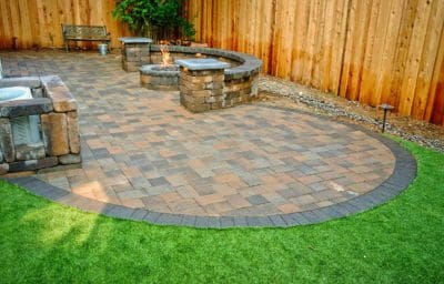 100 sq ft paver patio cost