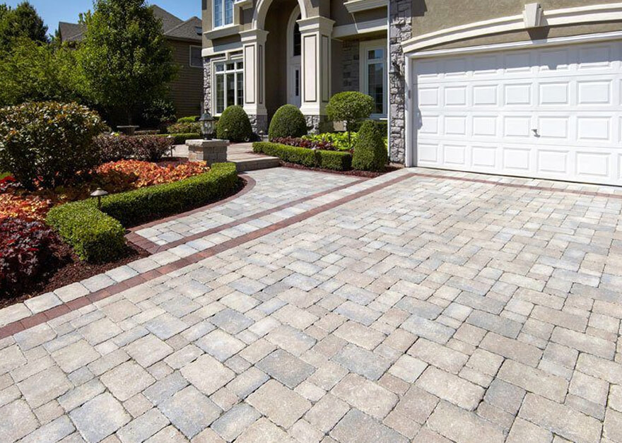 pavers stamped concrete