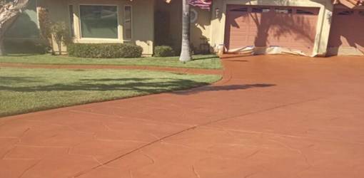 Del Mar driveway installation services, installation of driveway with staining and sealing 