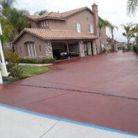 Solana Beach Concrete installation Driveway San Diego hard scape contractor Stained concrete driveway