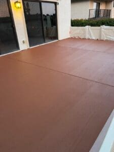 overlay concrete patio
